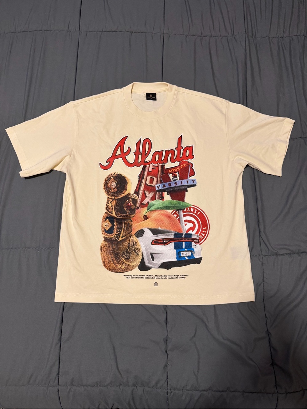 Atlanta Graphic Short Sleeve Tee - Cream